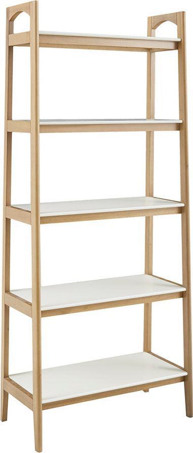 Olliix.com Bookcases & Display Units - Parker Shelf / Bookcase Off-White & Natural
