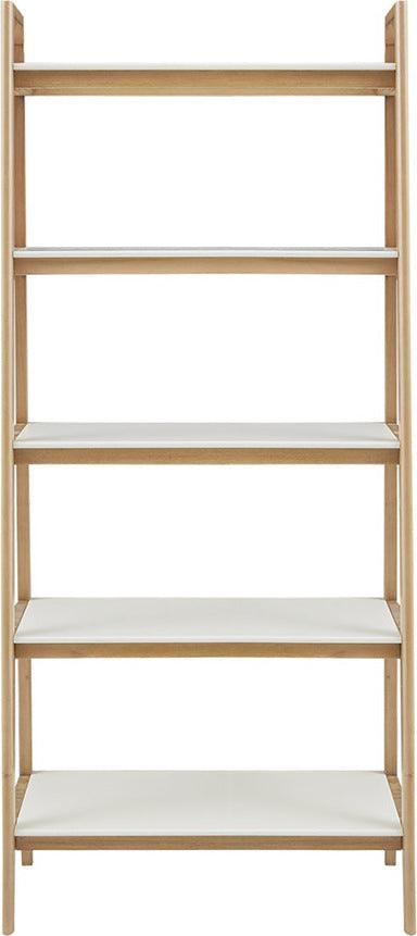 Olliix.com Bookcases & Display Units - Parker Shelf / Bookcase Off-White & Natural