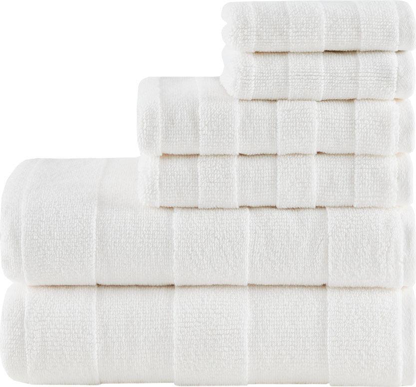 https://www.casaone.com/cdn/shop/files/parker-textured-solid-stripe-600gsm-cotton-bath-towel-6pc-set-ivory-olliix-com-casaone-6.jpg?v=1686682682
