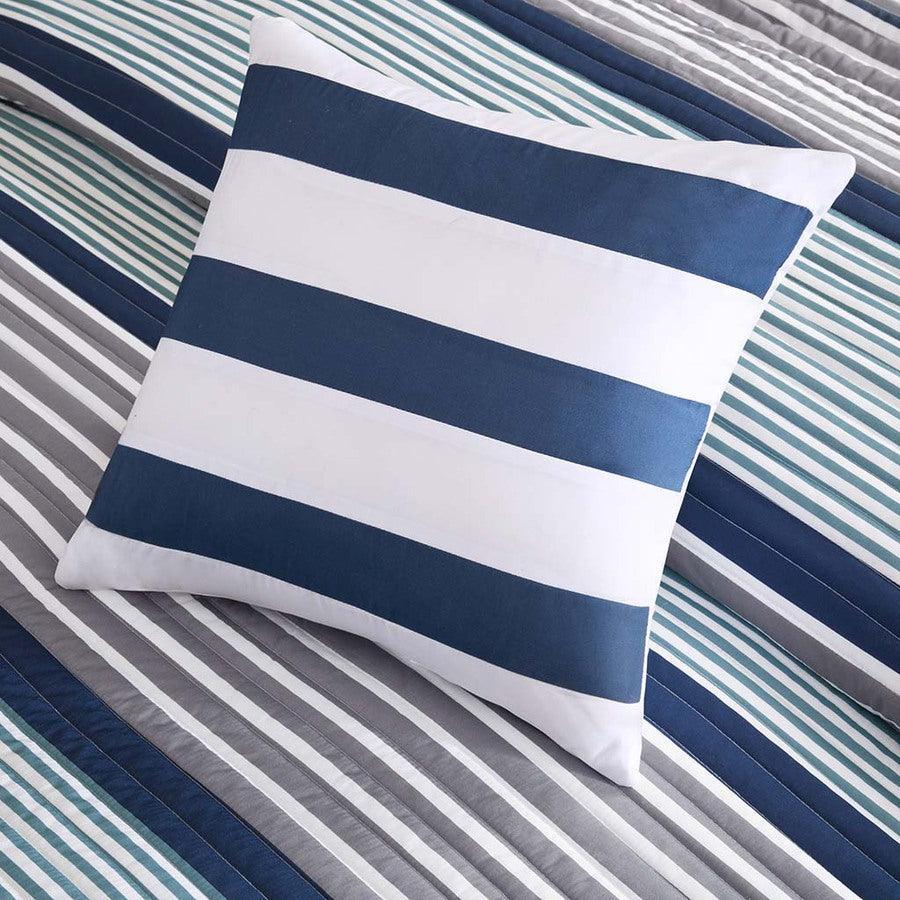 Olliix.com Comforters & Blankets - Paul Twin/Twin XL Reversible Coverlet Set Blue