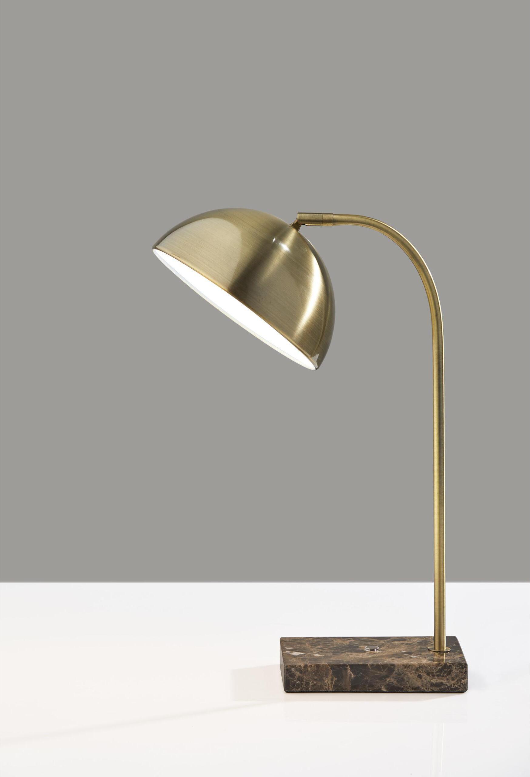 Adesso Desk Lamps - Paxton Desk Lamp Antique Brass