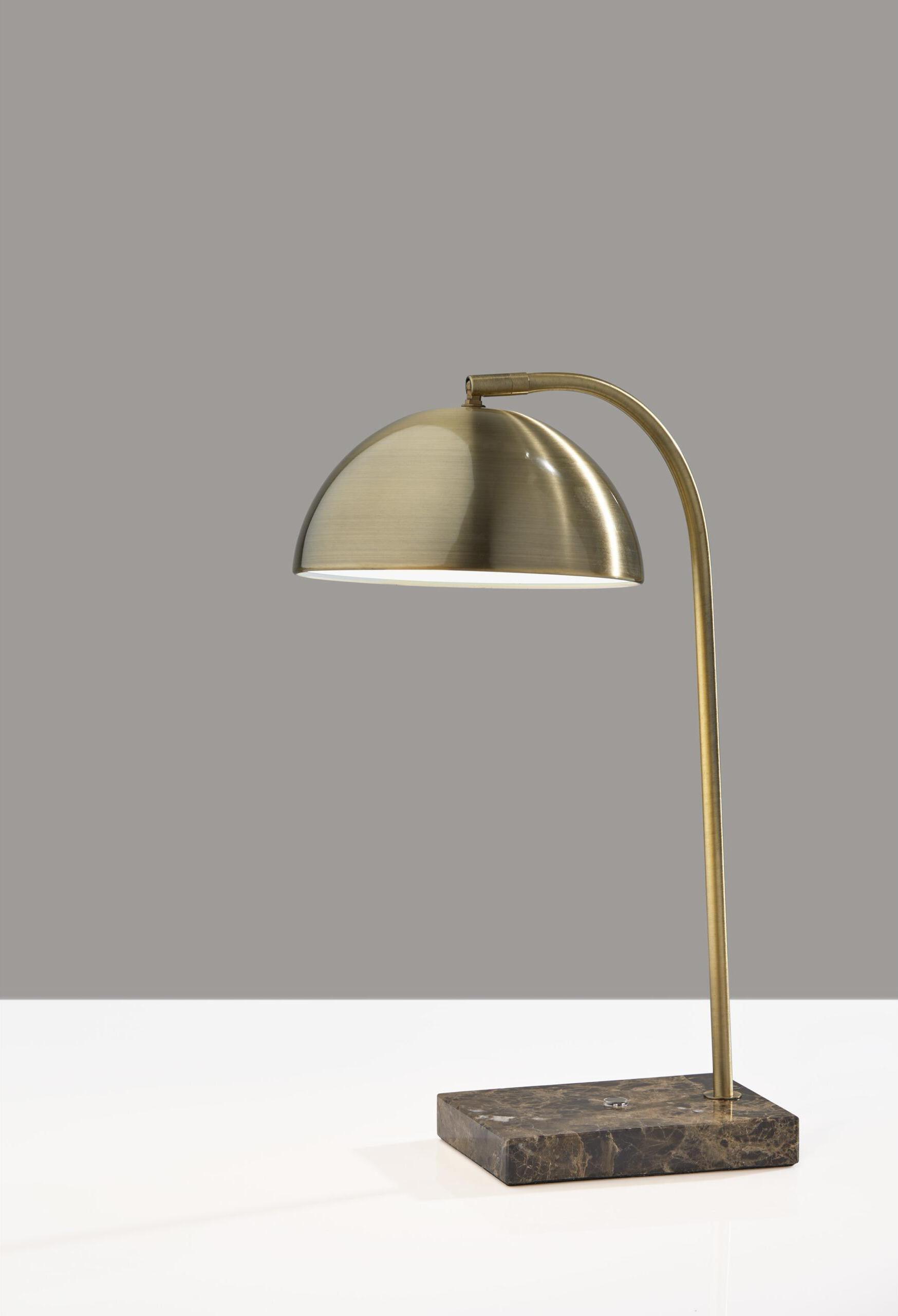 Adesso Desk Lamps - Paxton Desk Lamp Antique Brass