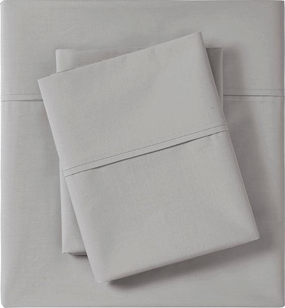 Olliix.com Sheets & Sheet Sets - Peached Percale Cal King Sheet Set Gray