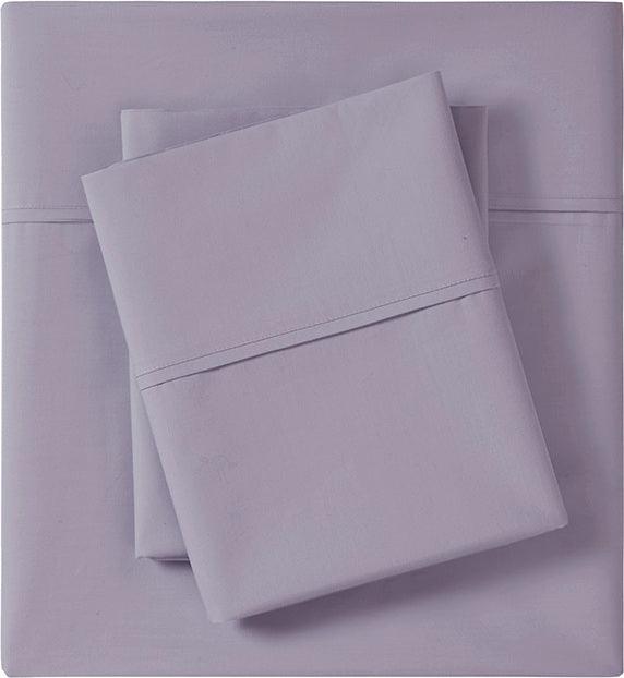 Olliix.com Sheets & Sheet Sets - Peached Percale Cal King Sheet Set Purple
