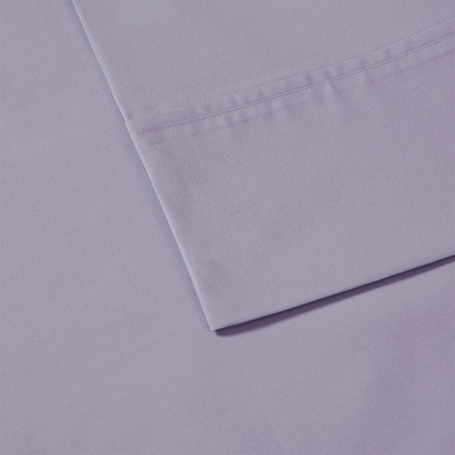 Olliix.com Sheets & Sheet Sets - Peached Percale Cotton Sheet Set King Purple