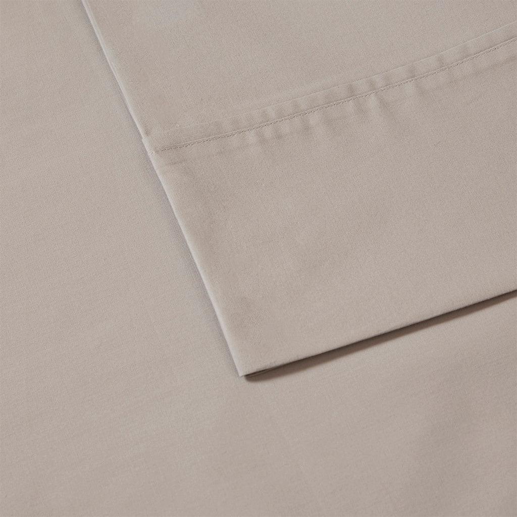 Olliix.com Sheets & Sheet Sets - Peached Percale Full Sheet Set Khaki