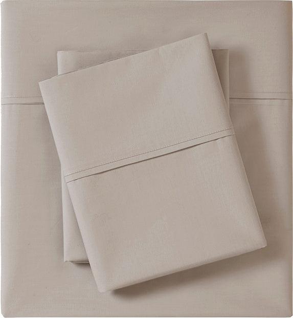 Olliix.com Sheets & Sheet Sets - Peached Percale Full Sheet Set Khaki
