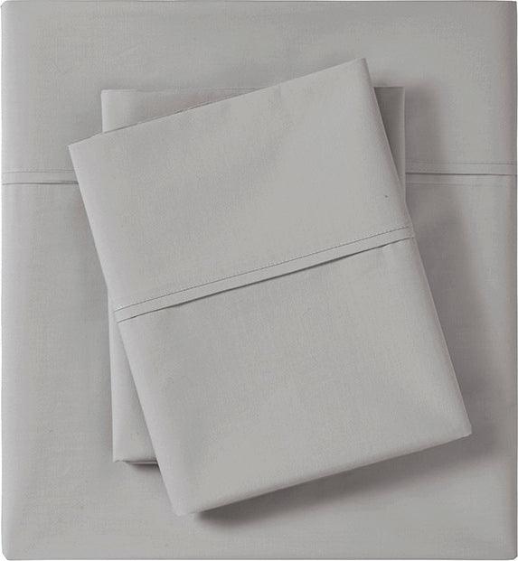 Olliix.com Sheets & Sheet Sets - Peached Percale King Sheet Set Gray