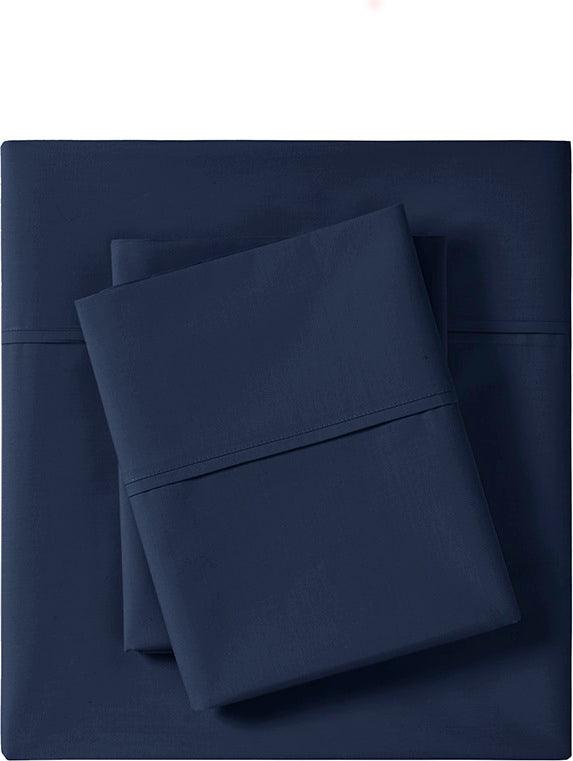 Olliix.com Sheets & Sheet Sets - Peached Percale King Sheet Set Navy