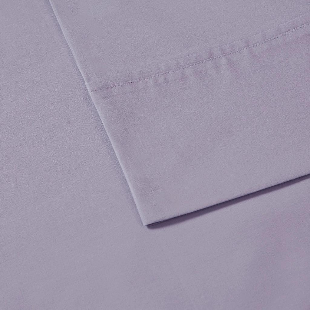 Olliix.com Sheets & Sheet Sets - Peached Percale Twin Sheet Set Purple