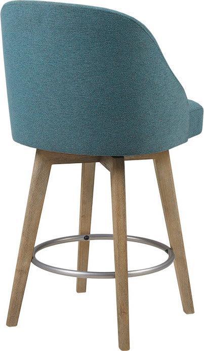 Olliix.com Barstools - Pearce Bar Stool with Swivel Seat Blue