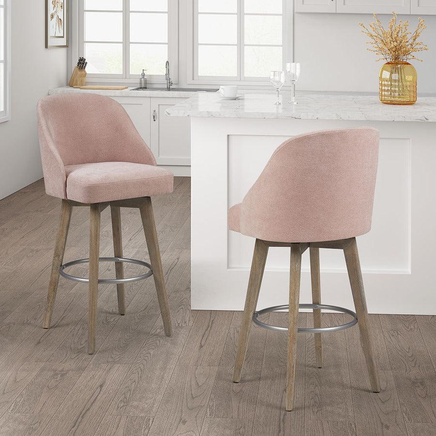 Olliix.com Barstools - Pearce Bar Stool with Swivel Seat Pink