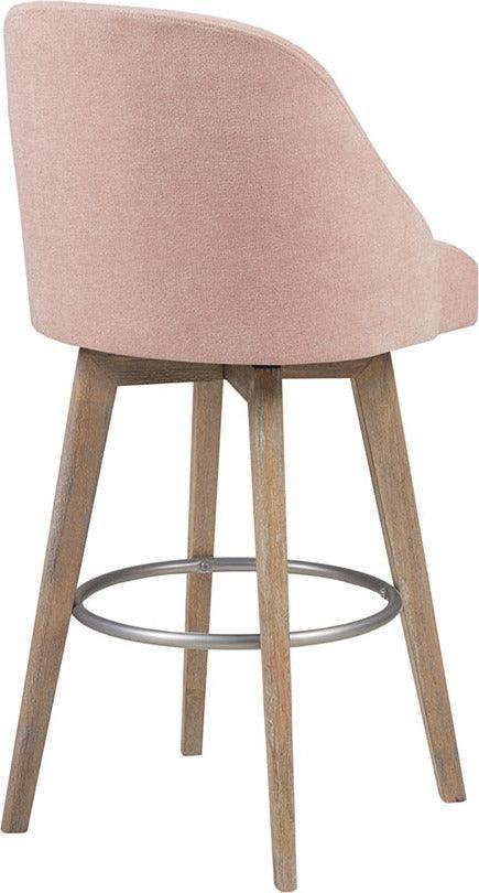 Olliix.com Barstools - Pearce Bar Stool with Swivel Seat Pink