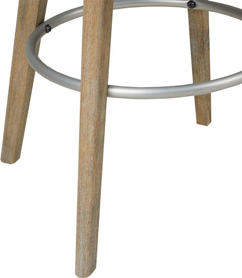 Olliix.com Barstools - Pearce Counter Stool With Swivel Seat Blue