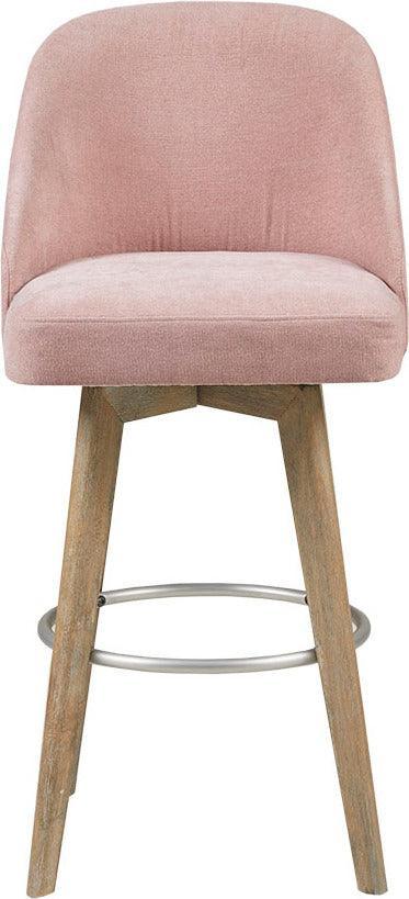 Olliix.com Barstools - Pearce Counter Stool With Swivel Seat Pink