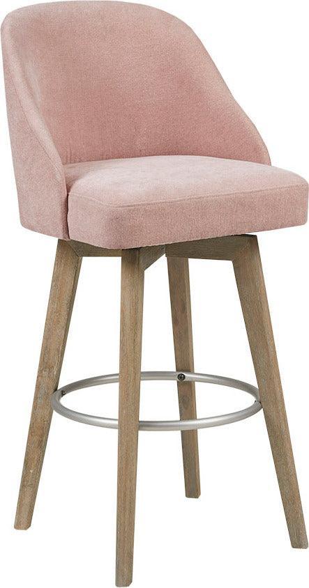 Olliix.com Barstools - Pearce Counter Stool With Swivel Seat Pink