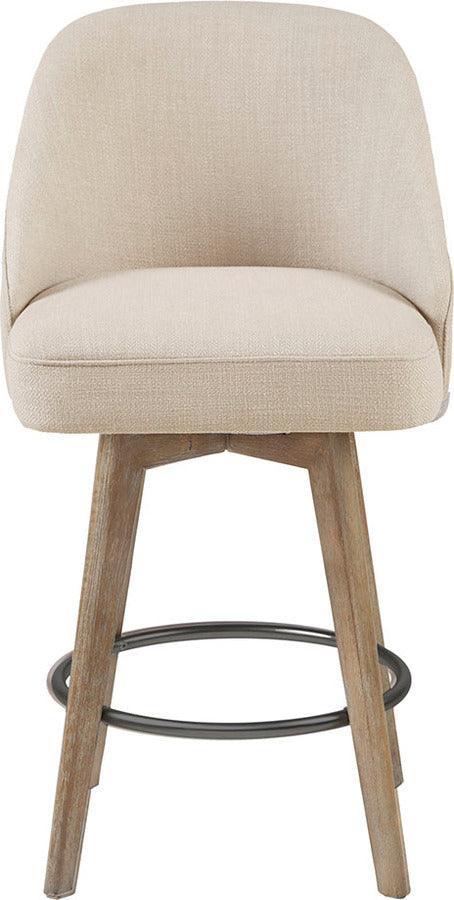 Olliix.com Barstools - Pearce Counter Stool With Swivel Seat Sand