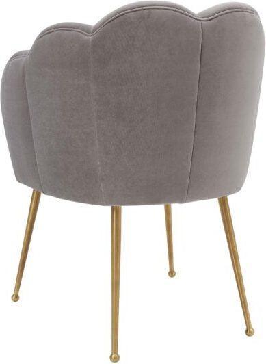 Tov Furniture Dining Chairs - Peony Gray Velvet Dining Chair