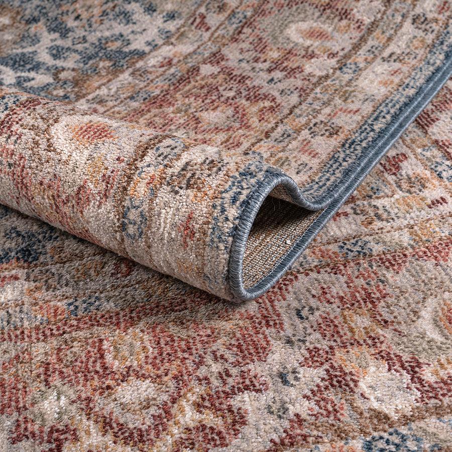 Olliix.com Indoor Rugs - Persian Bordered Traditional Woven Area Rug Blue|Red MP35-8053