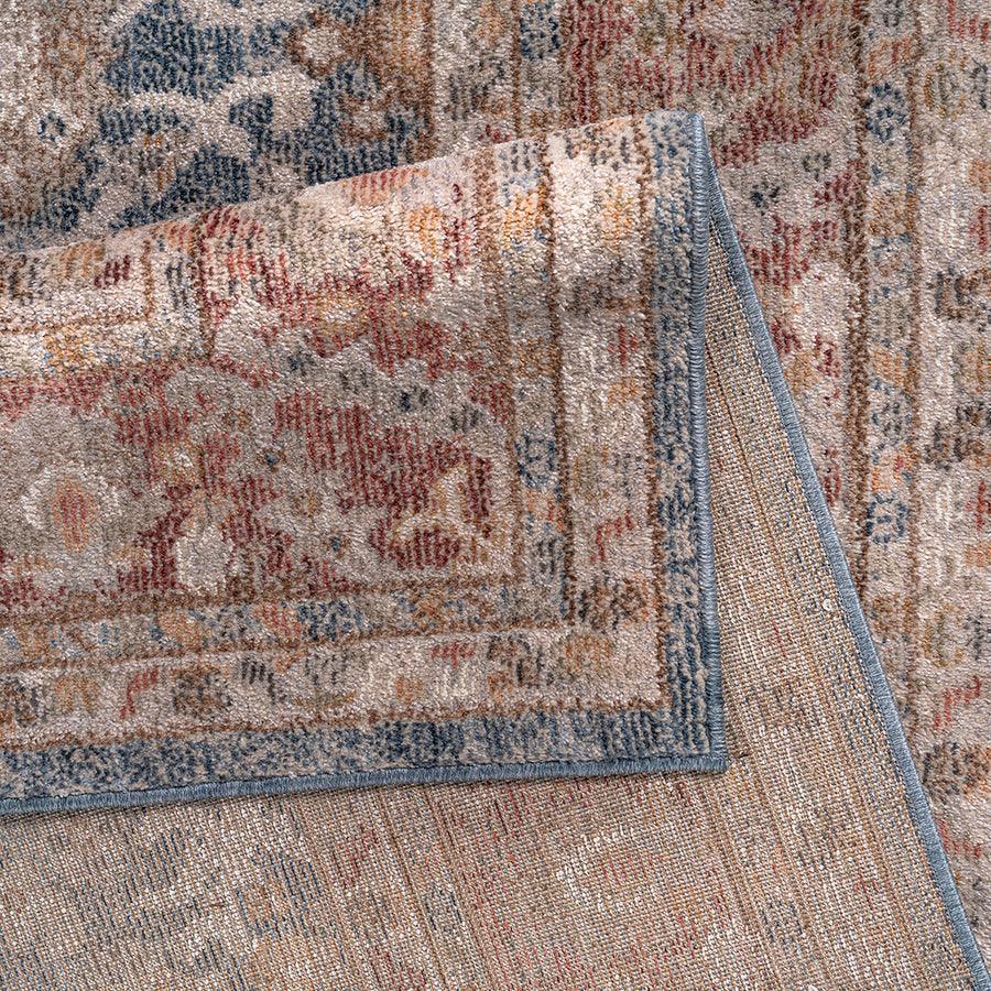 Olliix.com Indoor Rugs - Persian Bordered Traditional Woven Area Rug Blue|Red MP35-8053