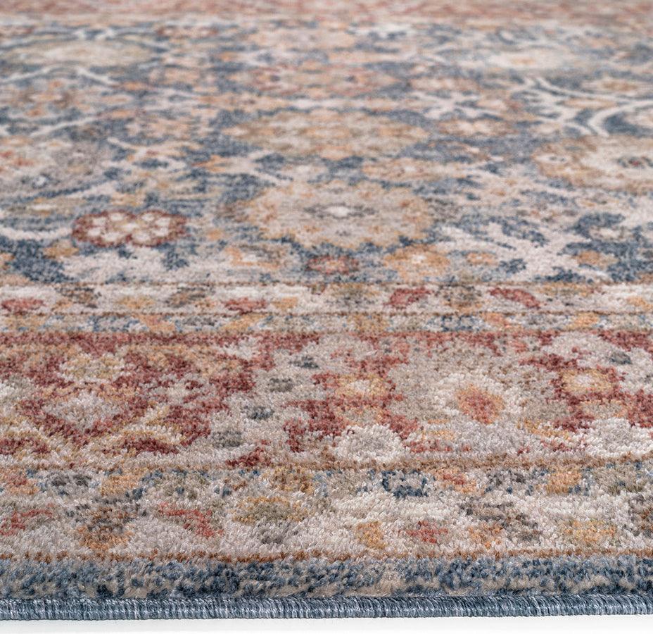 Olliix.com Indoor Rugs - Persian Bordered Traditional Woven Area Rug Blue|Red MP35-8053