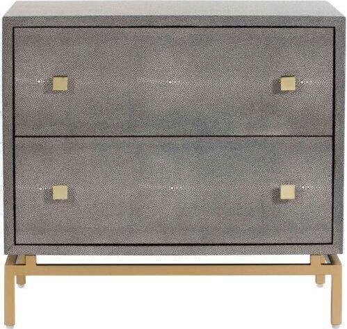 Tov Furniture Nightstands & Side Tables - Pesce Nightstand Gray
