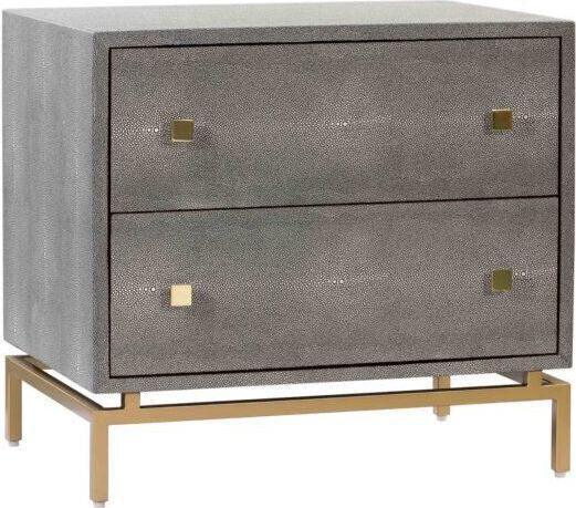 Tov Furniture Nightstands & Side Tables - Pesce Nightstand Gray