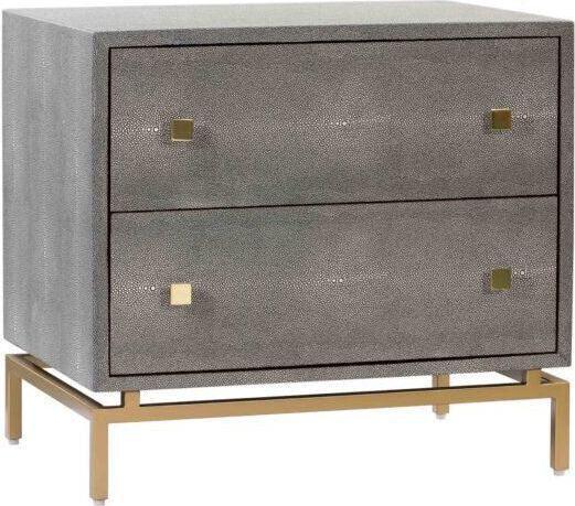 Tov Furniture Nightstands & Side Tables - Pesce Nightstand Gray