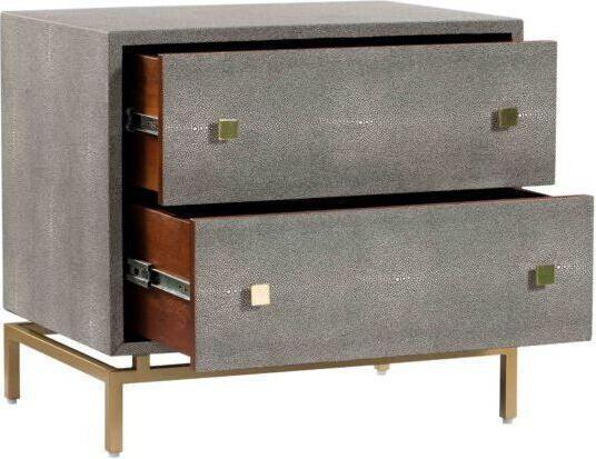 Tov Furniture Nightstands & Side Tables - Pesce Nightstand Gray