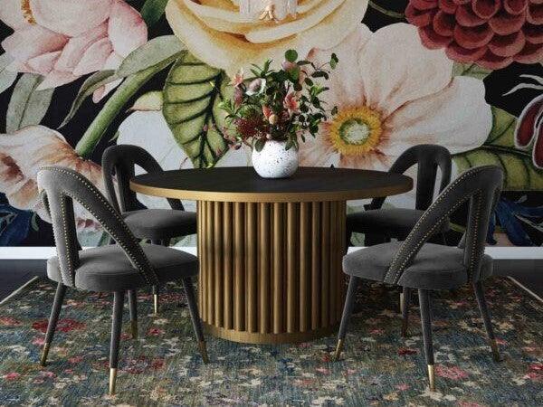 Tov Furniture Dining Chairs - Petra Dining Chair Dark Gray