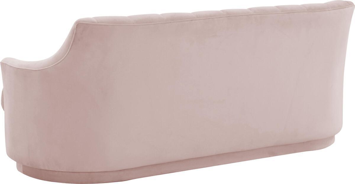 Tov Furniture Loveseats - Peyton Blush Velvet Loveseat