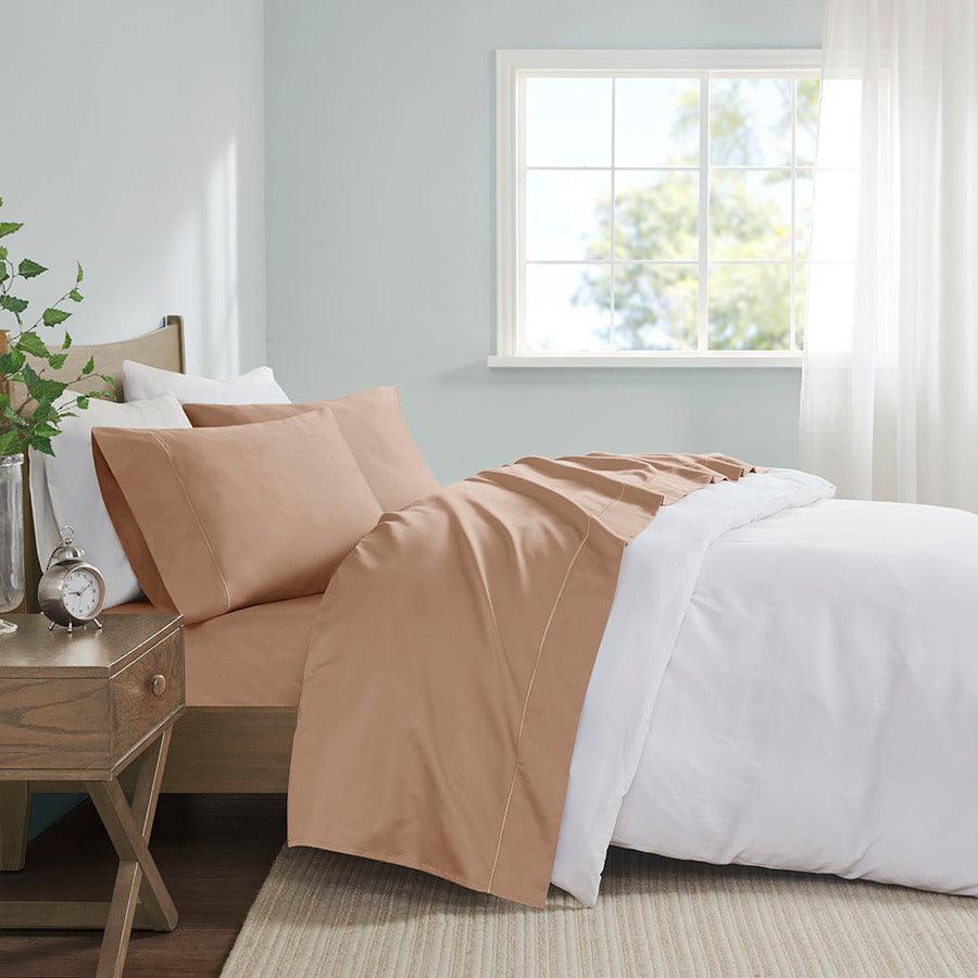 Olliix.com Sheets & Sheet Sets - Pima Cotton Sheet Set Rose Gold MP20-8003