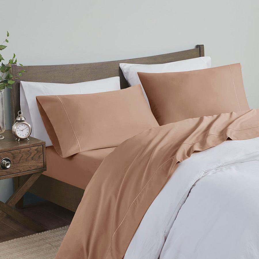 Olliix.com Sheets & Sheet Sets - Pima Cotton Sheet Set Rose Gold MP20-8003