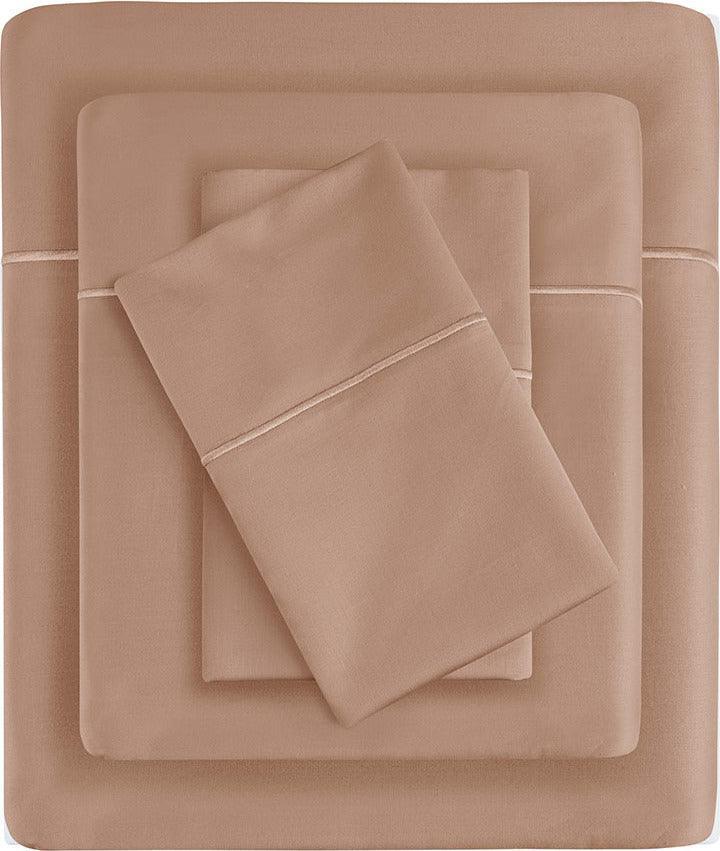 Olliix.com Sheets & Sheet Sets - Pima Cotton Sheet Set Rose Gold MP20-8003