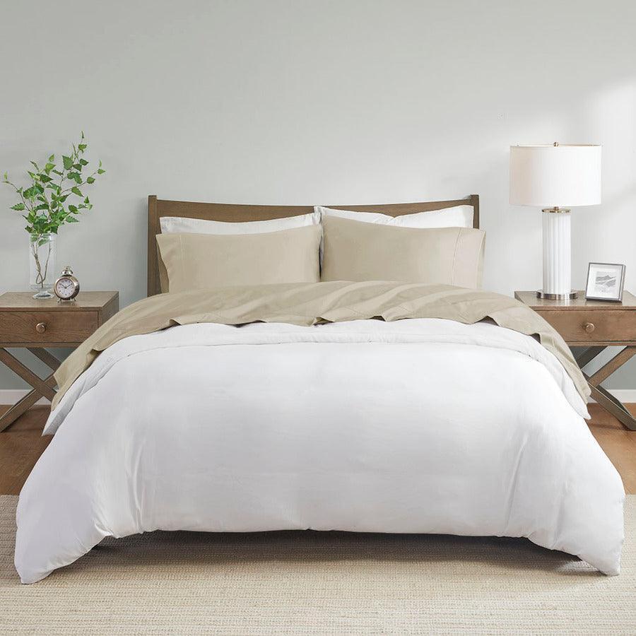Olliix.com Sheets & Sheet Sets - Pima Cotton Sheet Set Sand MP20-7998