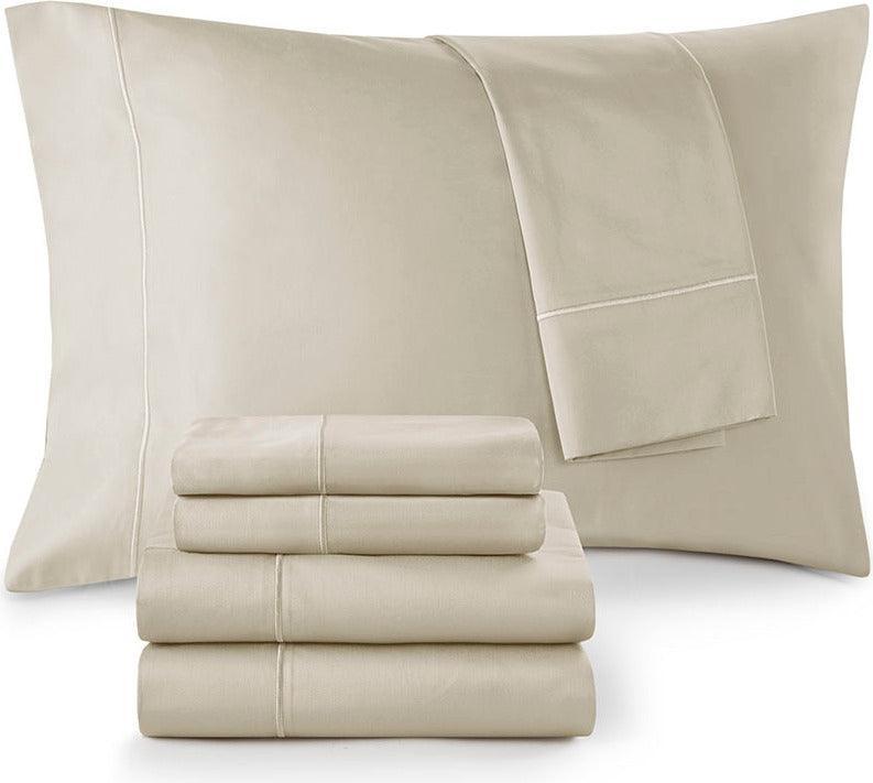 Olliix.com Sheets & Sheet Sets - Pima Cotton Sheet Set Sand MP20-7998