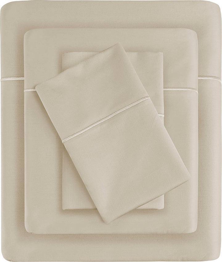 Olliix.com Sheets & Sheet Sets - Pima Cotton Sheet Set Sand MP20-7998