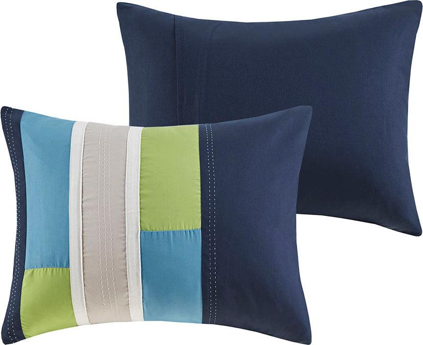 Olliix.com Duvet & Duvet Sets - Pipeline Full/Queen Duvet Cover Set Navy
