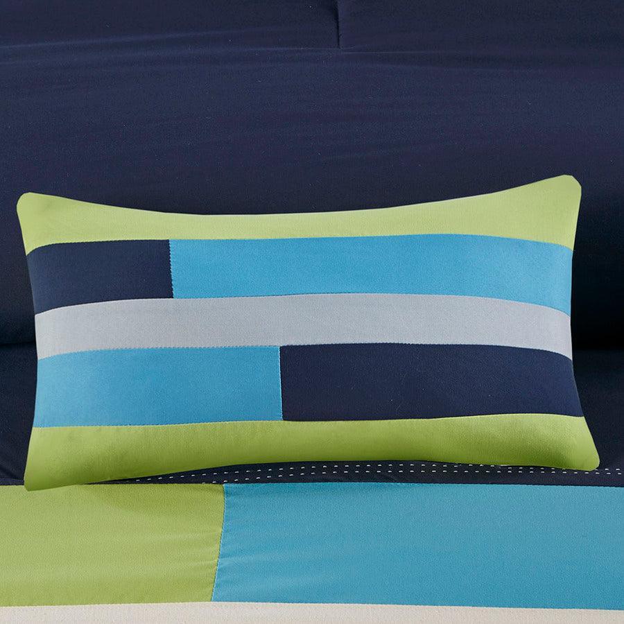 Olliix.com Duvet & Duvet Sets - Pipeline Full/Queen Duvet Cover Set Navy