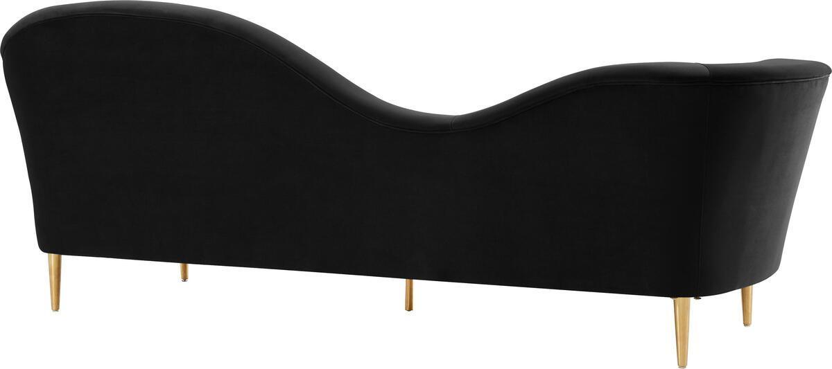 Tov Furniture Sofas & Couches - Plato Black Velvet Sofa