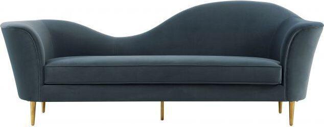 Tov Furniture Sofas & Couches - Plato Grey Velvet Sofa