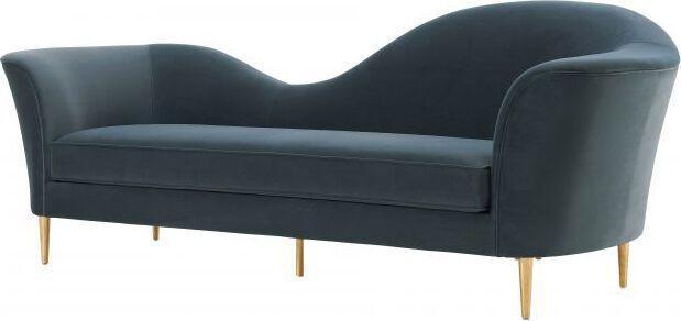 Tov Furniture Sofas & Couches - Plato Grey Velvet Sofa