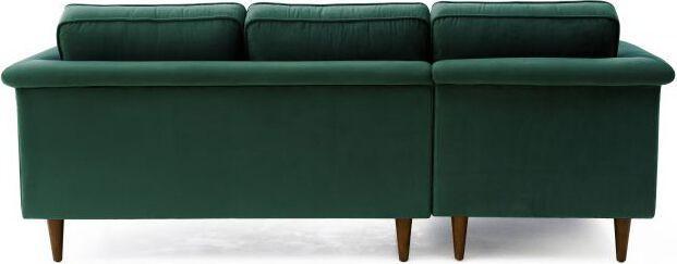 Tov Furniture Sectional Sofas - Porter Forest Green Velvet Sectional RAF