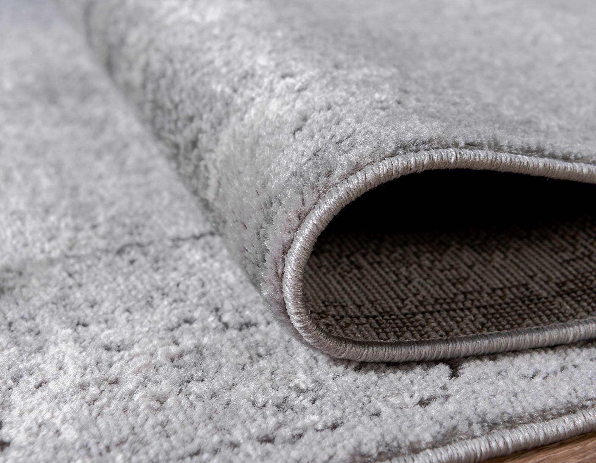 Unique Loom Indoor Rugs - Portland Medallion Rectangular 8x10 Rug Light Gray & Gray
