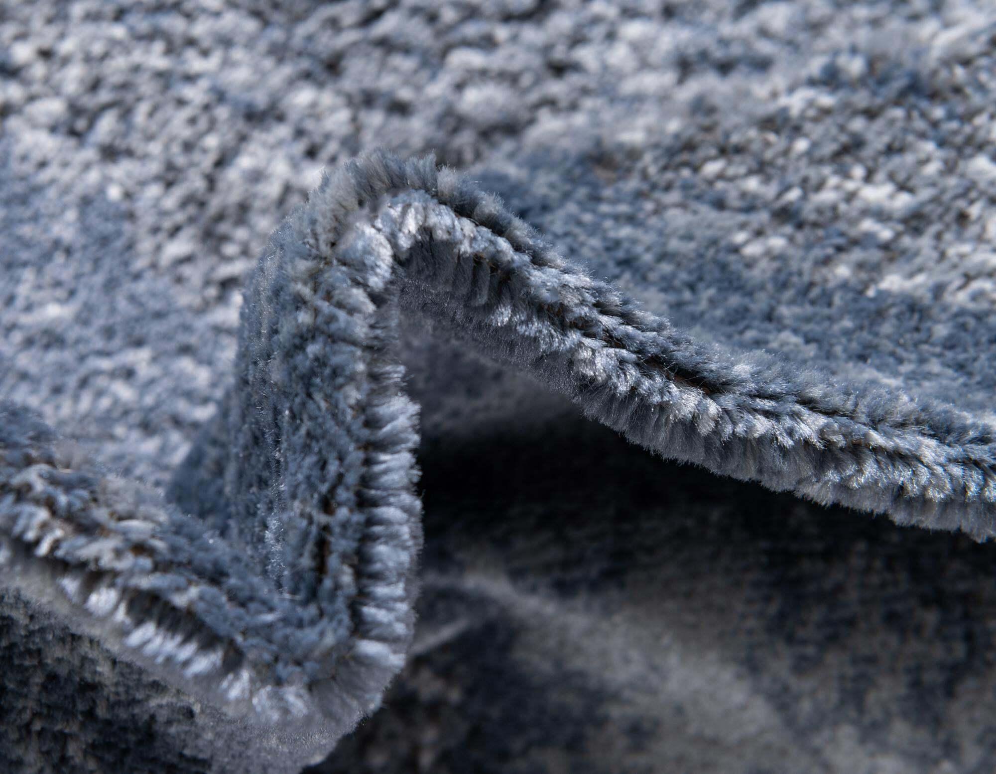 Unique Loom Indoor Rugs - Portland Medallion Rectangular 9x12 Rug Blue & Gray