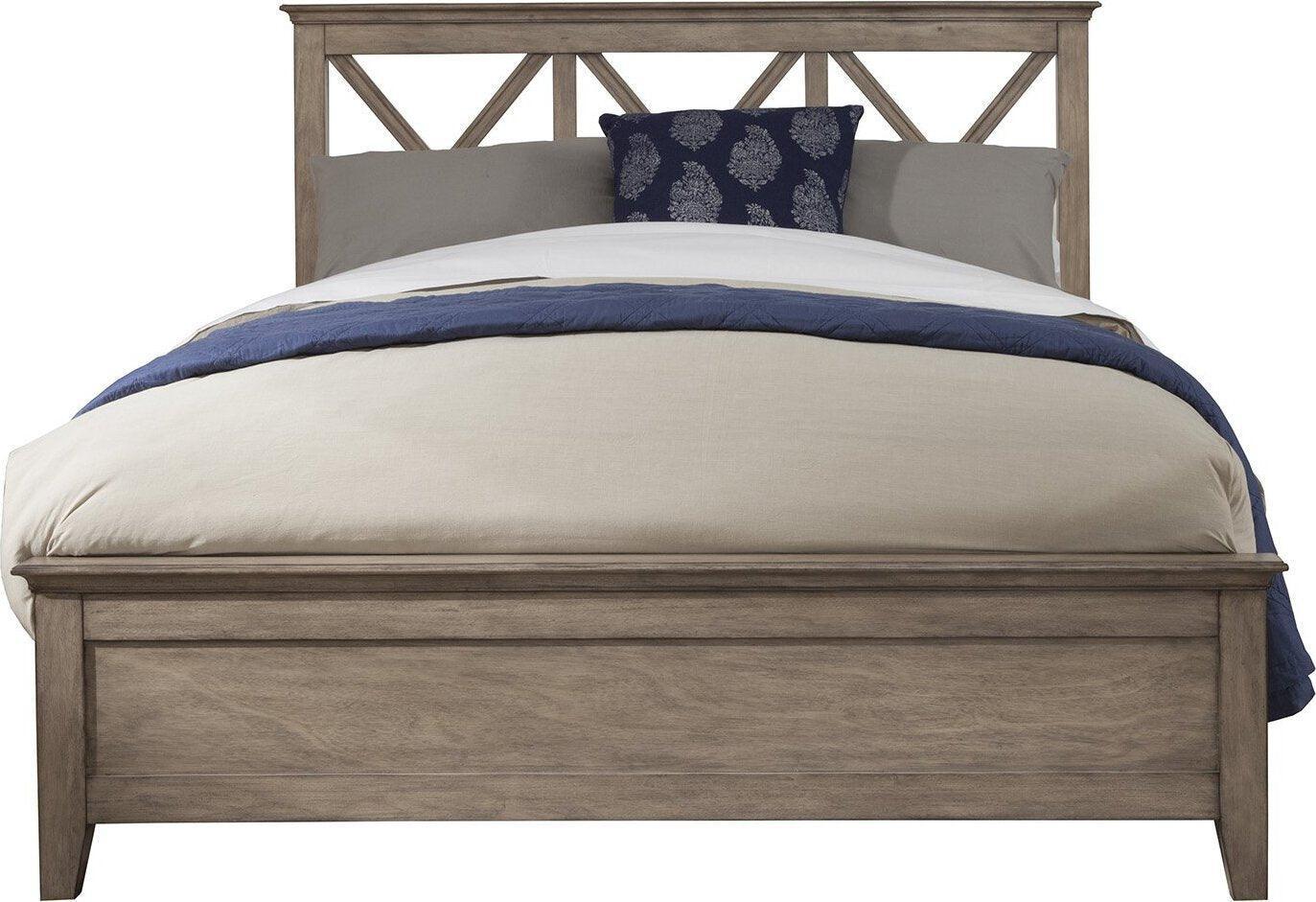 Alpine Furniture Beds - Potter Full Panel Bed French Truffle