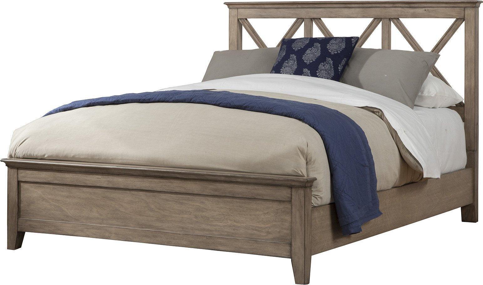 Alpine Furniture Beds - Potter Full Panel Bed French Truffle