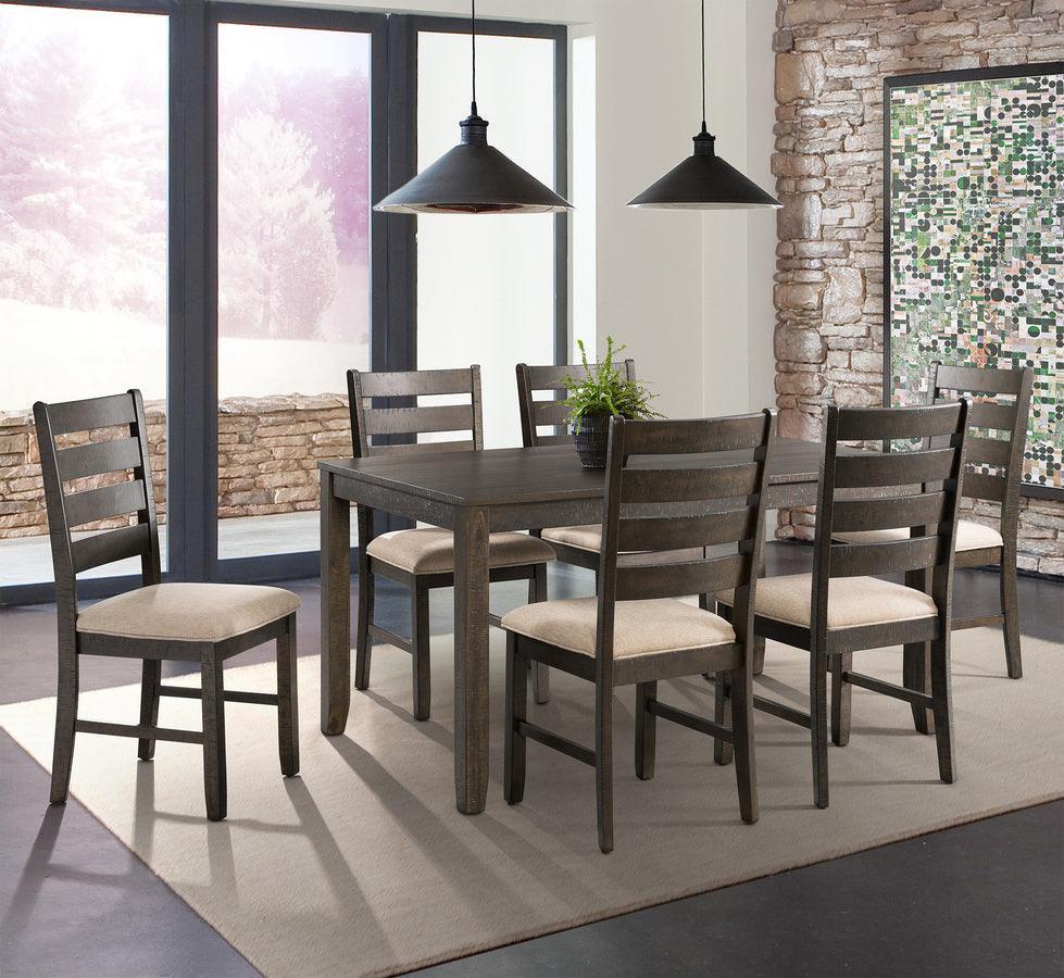 Elements Dining Sets - Powell 7PC Dining Set-Table & Six Chairs Dark Walnut