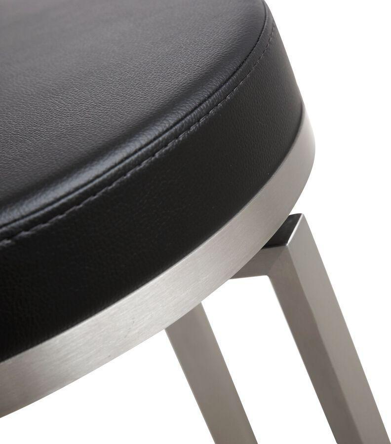 Tov Furniture Barstools - Pratt Black Swivel Counter Stool - Set of 2 Black