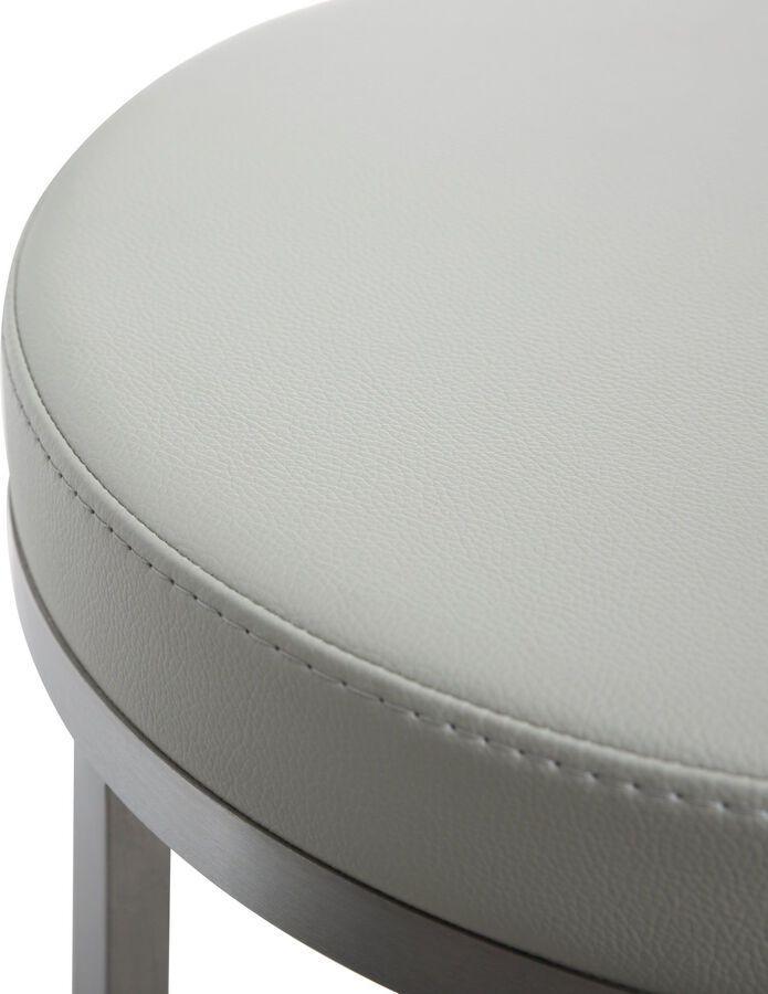 Tov Furniture Barstools - Pratt Grey Swivel Counter Stool - Set of 2 Gray